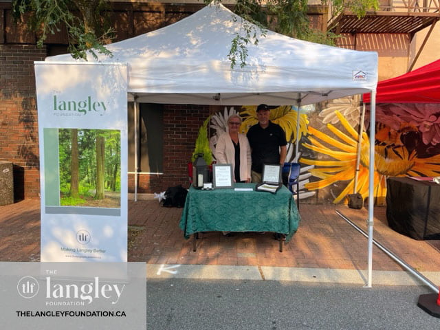 The Langley Foundation Attends Langley Arts Alive 2023 - Paul Weme (Executive Director), Inga Warnock (Director Planned Giving)